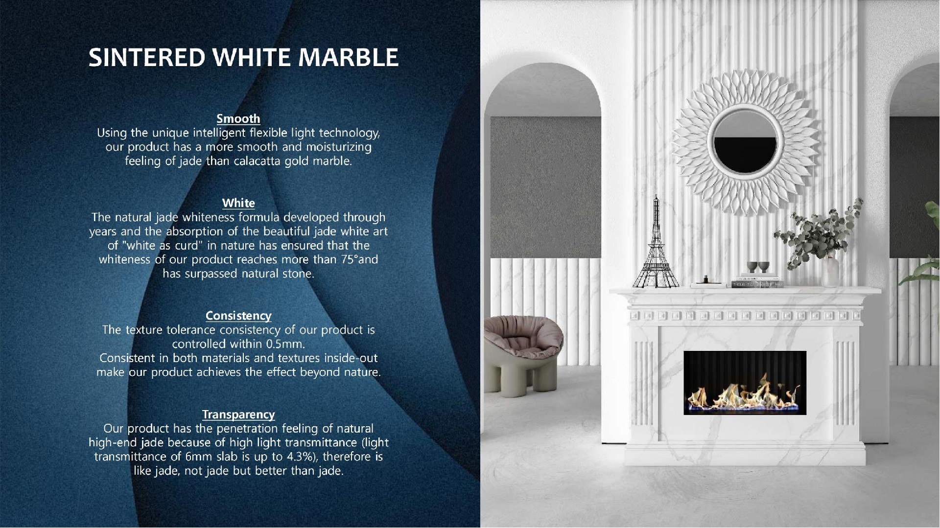 Sintered White Marble